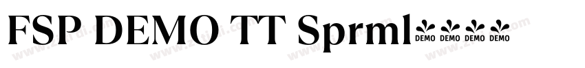 FSP DEMO TT Sprml字体转换 FSP DEMO TT Sprml字体转换